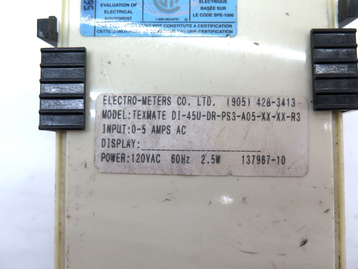 Texmate DI-45U Smart Digital Meter Panel Mount 120Vac - Advance Operations
