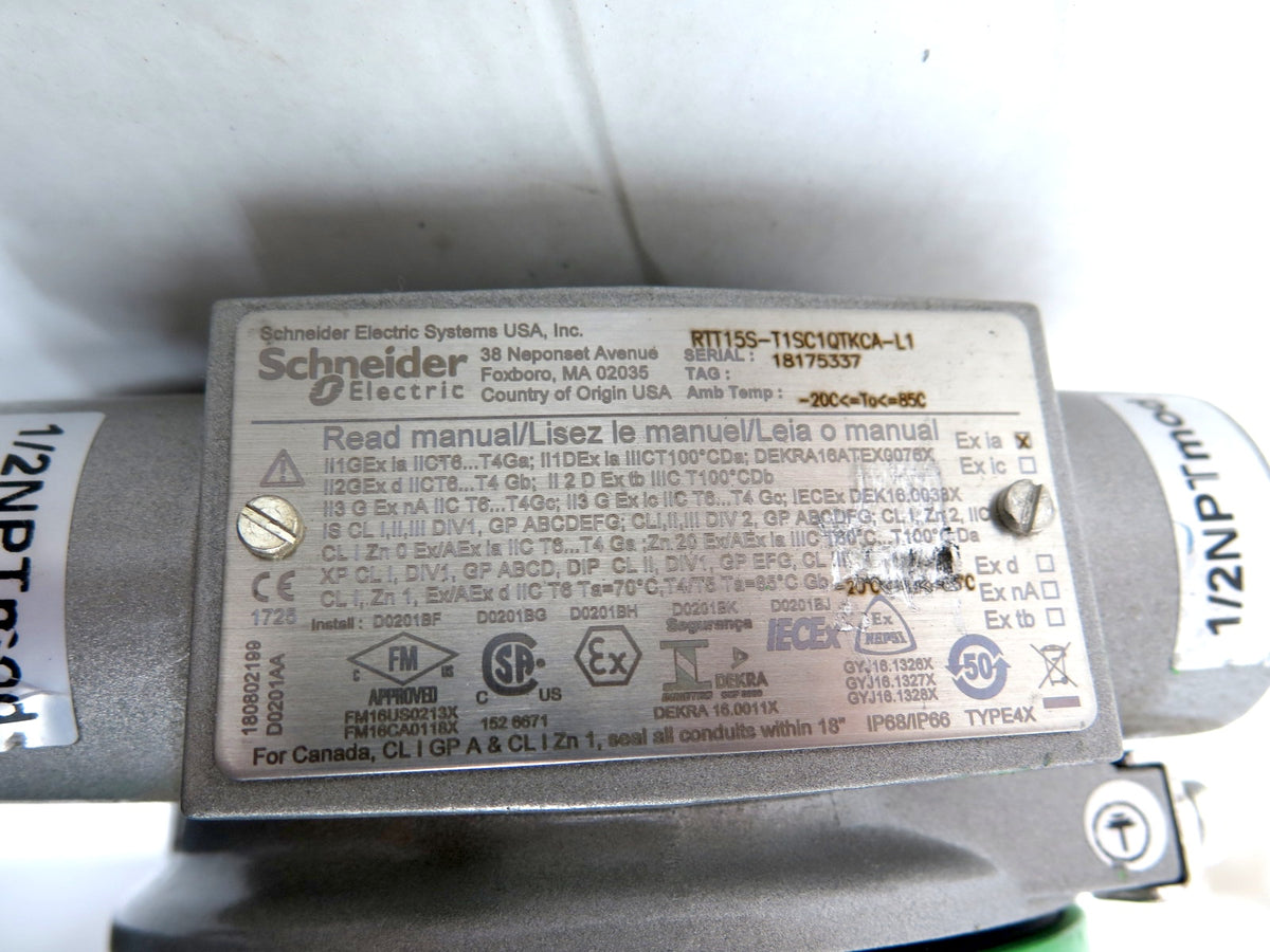 Schneider Electric RTT15S-T1SC1QTKCA-L1 Temperature Transmitter & Sensor - Advance Operations