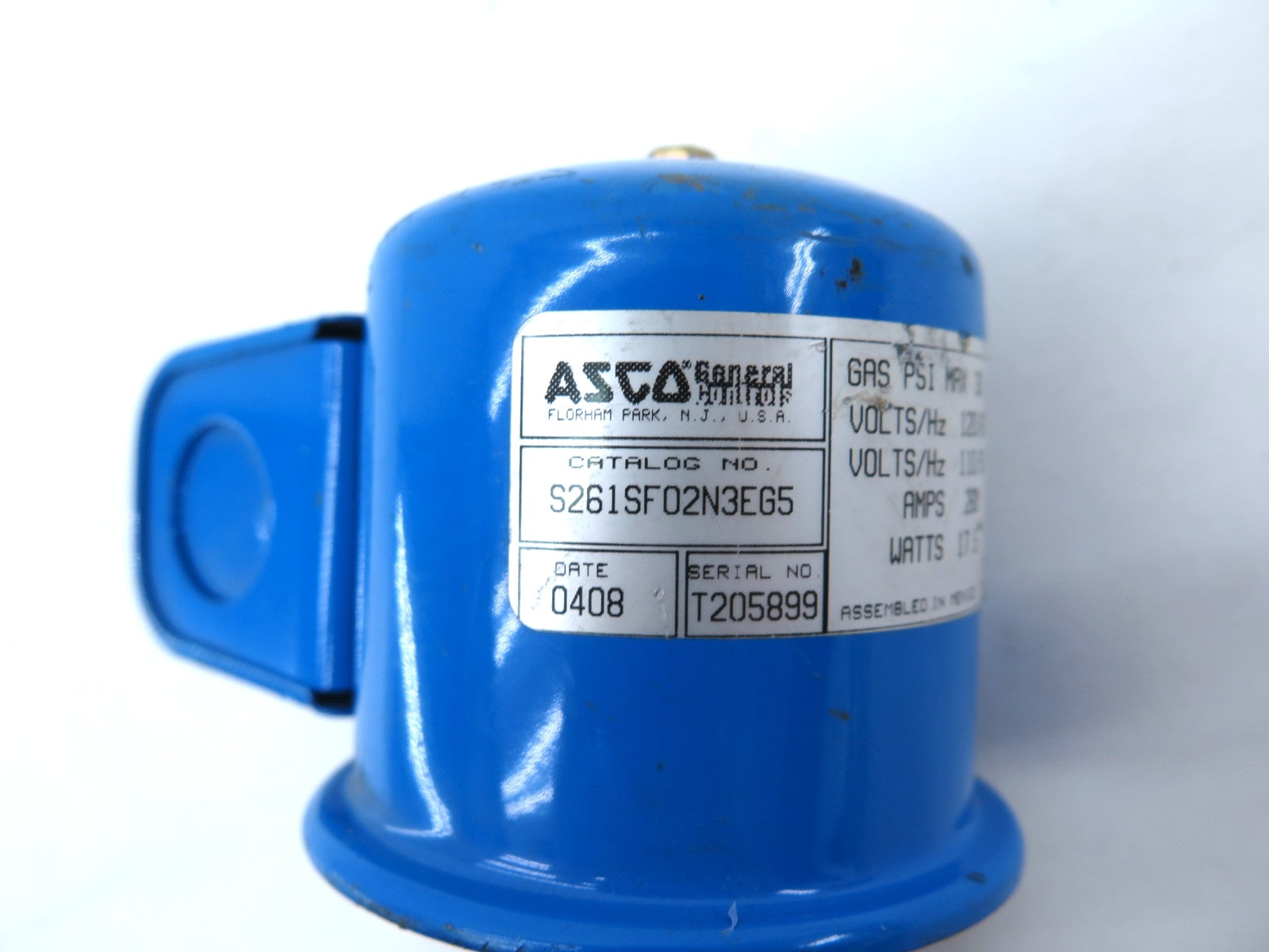 Asco S261SF02N3EG5 3/4 NPT N.C. Solenoid Gas Valve - Advance Operations