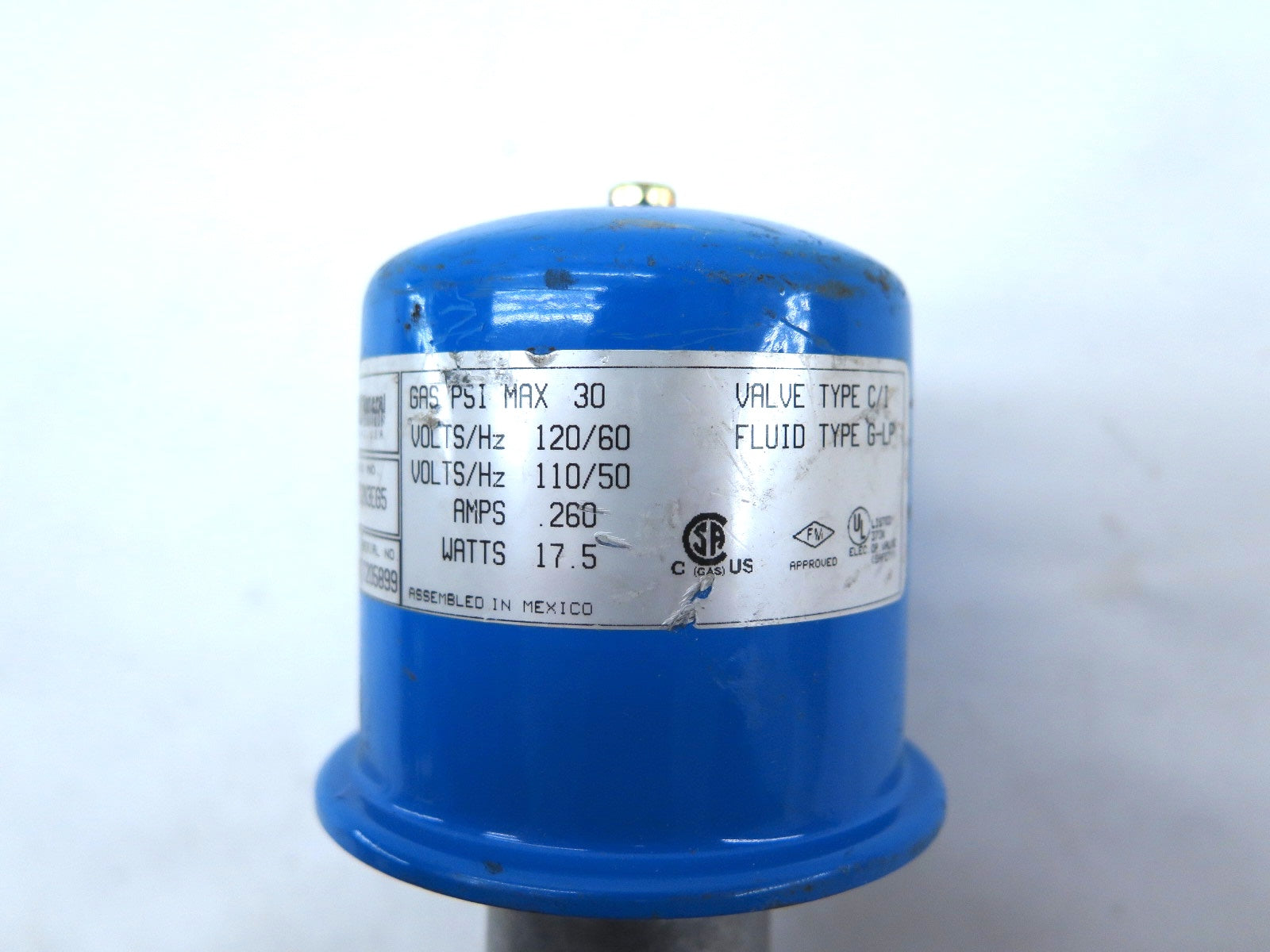 Asco S261SF02N3EG5 3/4 NPT N.C. Solenoid Gas Valve - Advance Operations