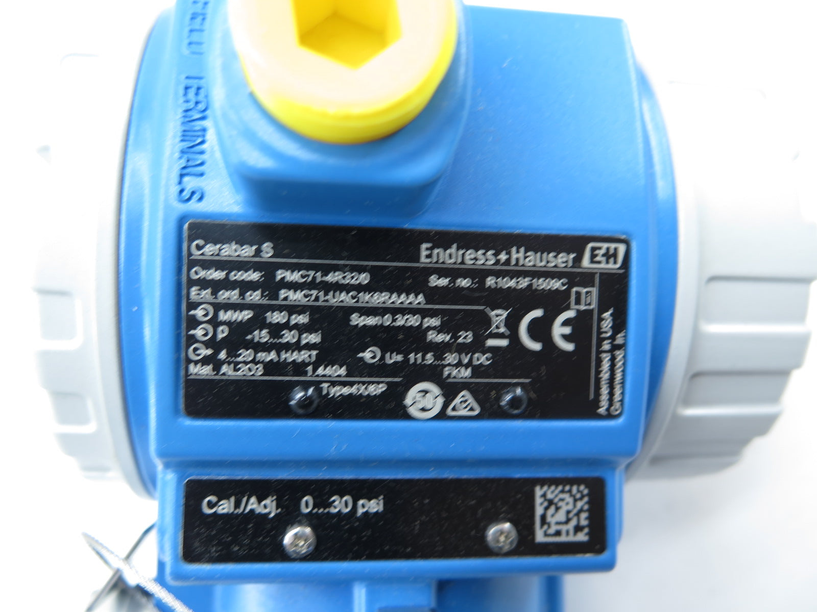 Endress + Hauser PMC71-4R32/0 Pressure Transmitter - Advance Operations