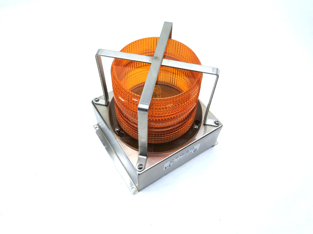 SWS Model 29001 Amber Medium Profile Fleet LED Beacon 12-48Vdc - Advance Operations