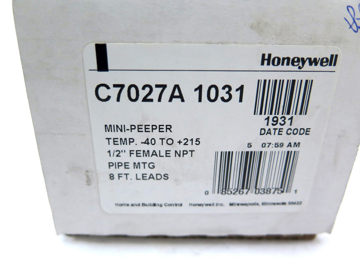 Honeywell C7027A 1031 Mini Peeper Ultraviolet Flame Detector - Advance Operations