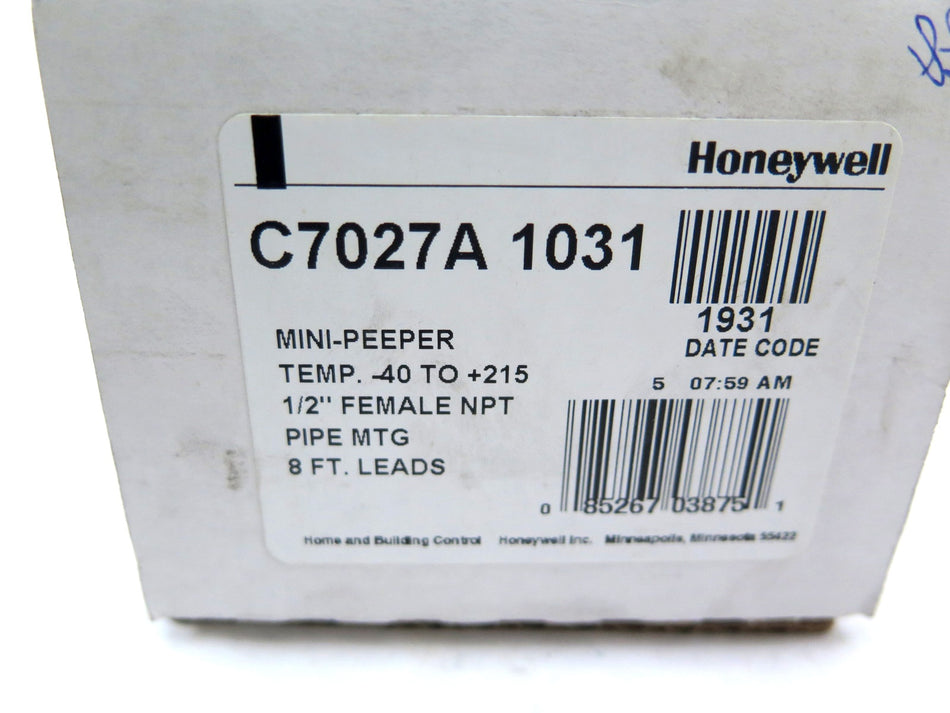 Honeywell C7027A 1031 Mini Peeper Ultraviolet Flame Detector - Advance Operations