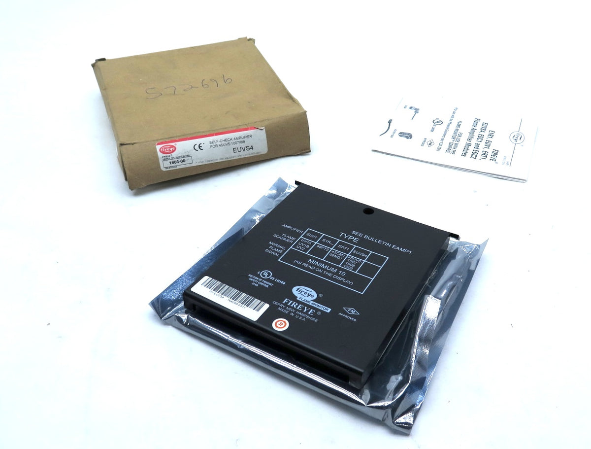 Fireye EUVS4 Self-Check Amplifier Module For 45UV5-1007/8/9 - Advance Operations