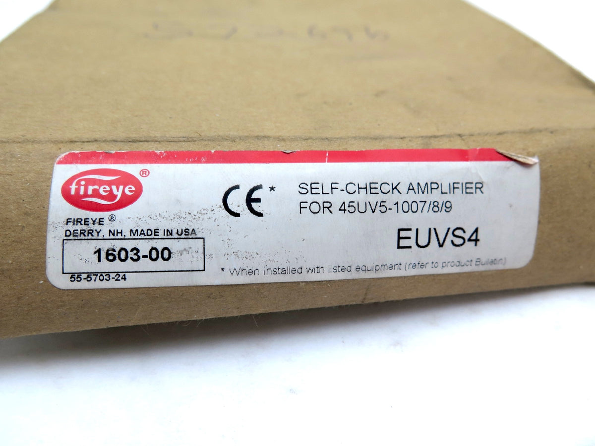 Fireye EUVS4 Self-Check Amplifier Module For 45UV5-1007/8/9 - Advance Operations