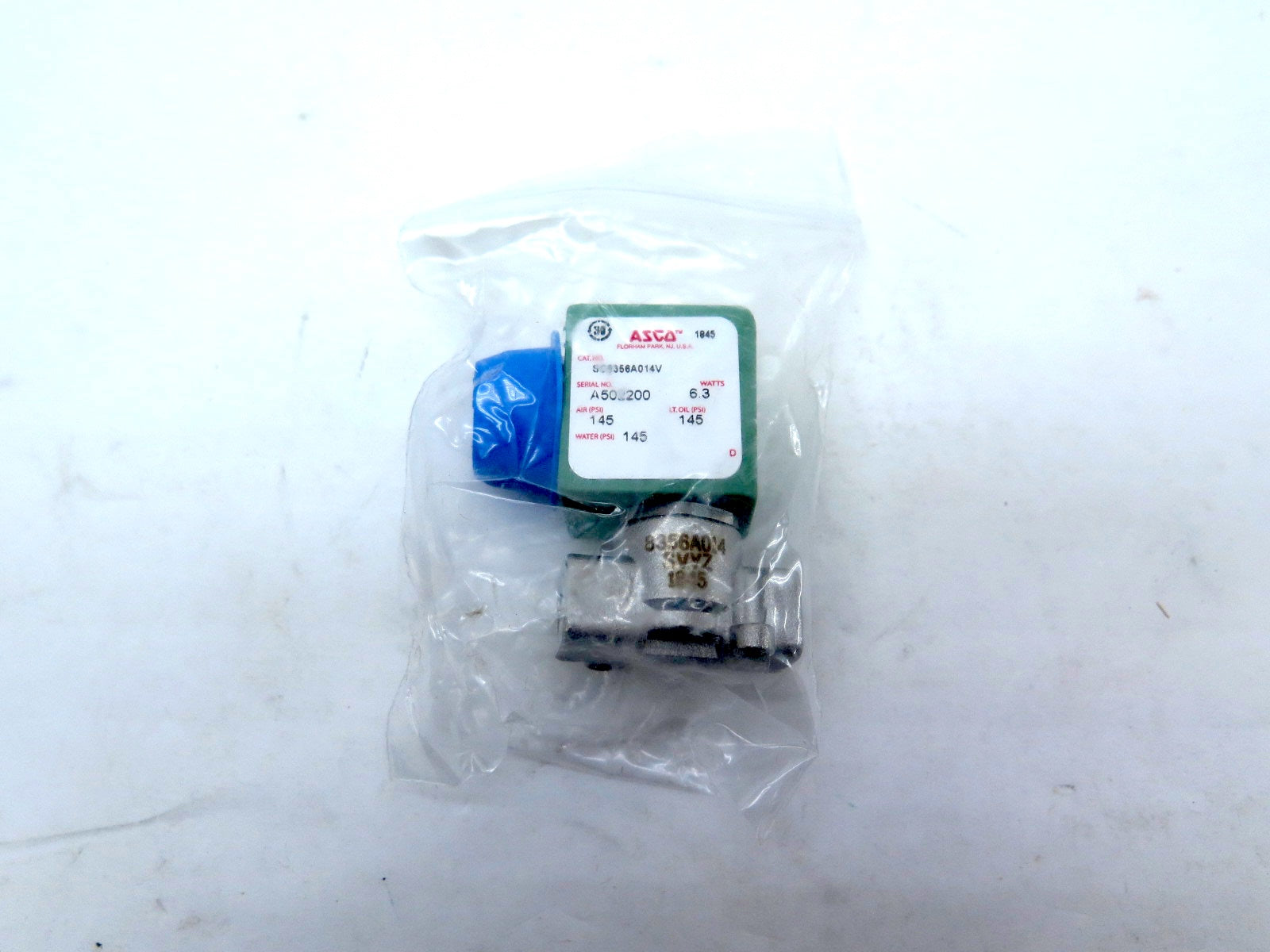 Asco SC8356A014V Solenoid Valve 120V Coil - Advance Operations