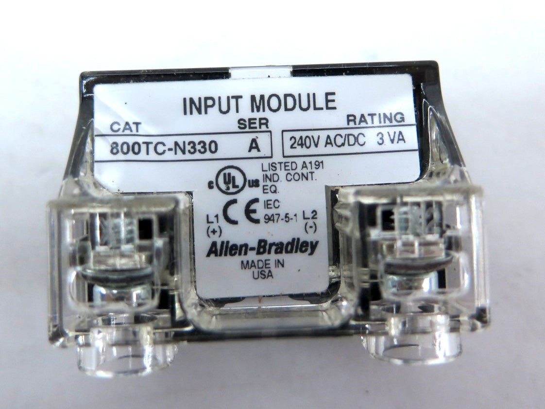 Allen-Bradley 800TC-N330 INPUT MODULE 240VAC/DC 3VA SERIES A - Advance Operations