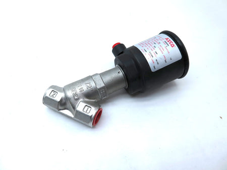 Asco 8290A393 Stainless Steel Angle Body Piston Valve 2/2 NC 1/2 NPT SS - Advance Operations