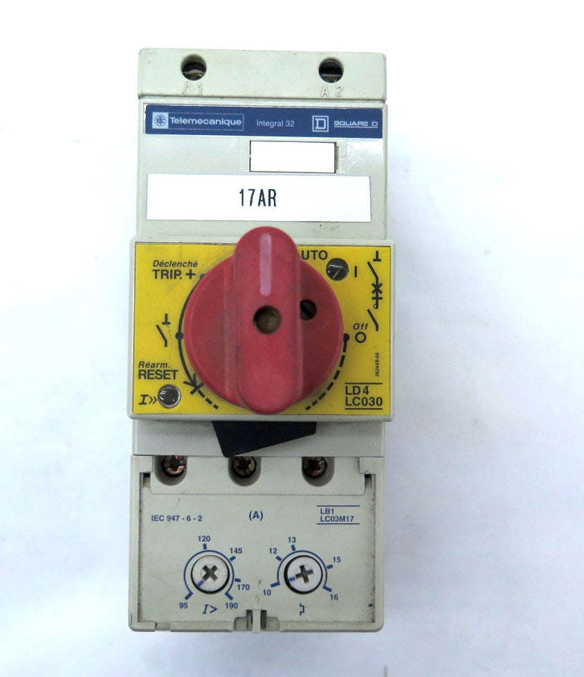 Telemecanique / Square D LD4LC.30.H5 Motor Starter & LB1LC03M17 Overload - Advance Operations