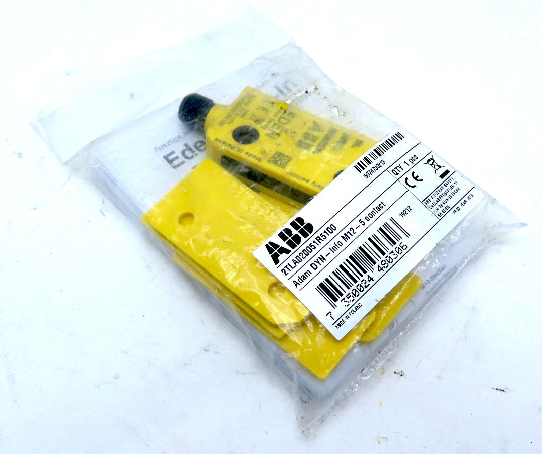ABB 2TLA020051R5100 Safety Sensor Eden Adam DYNInfo M12-5 Contact - Advance Operations