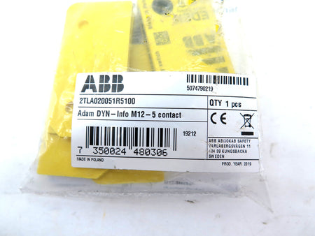 ABB 2TLA020051R5100 Safety Sensor Eden Adam DYNInfo M12-5 Contact - Advance Operations