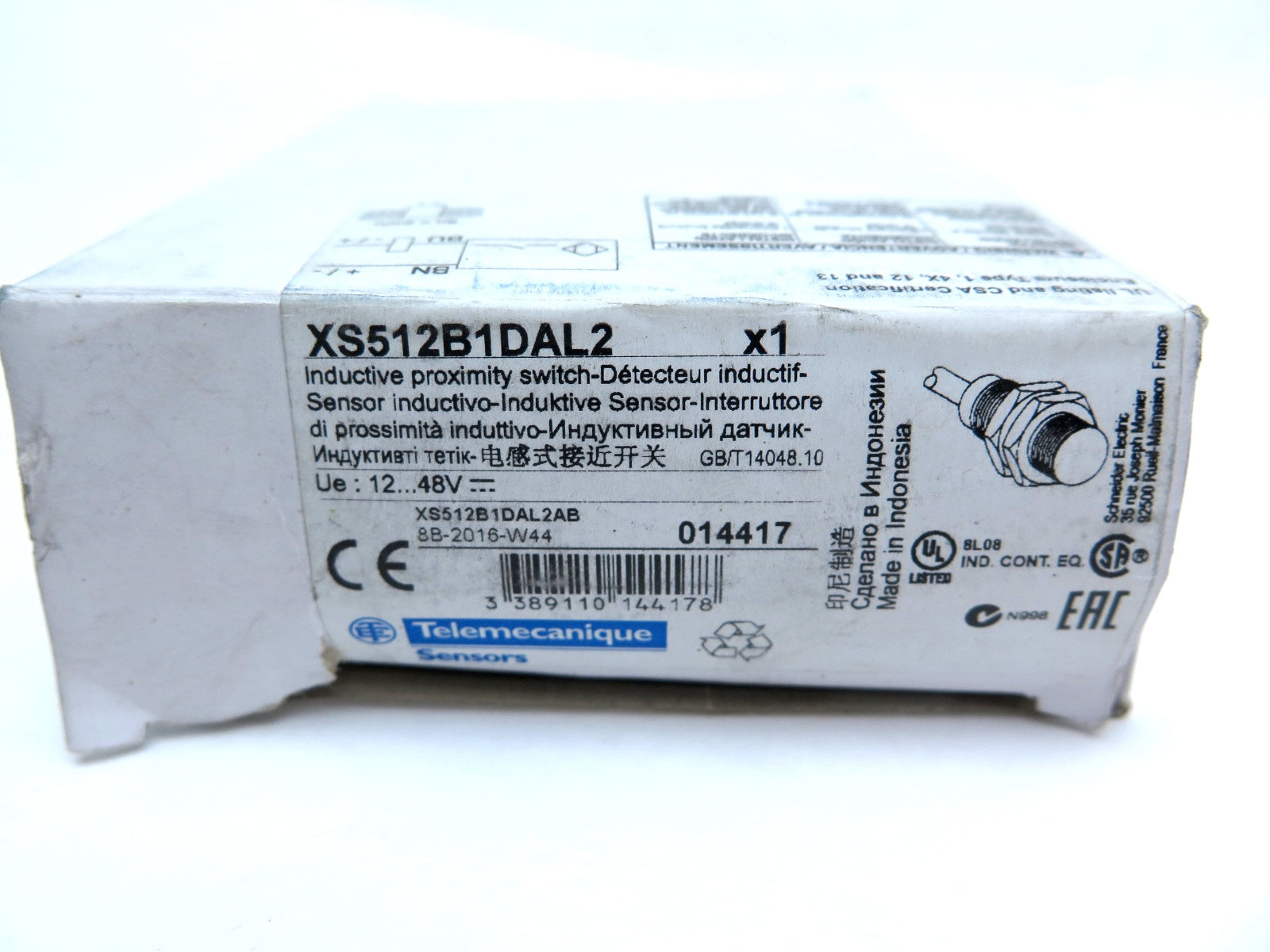 Telemecanique XS512B1DAL2 Inductive Proximity Switch - Advance Operations