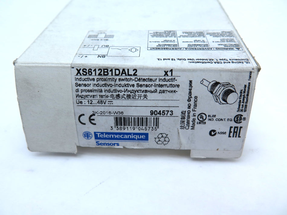 Telemecanique XS612B1DAL2 Inductive Proximity Sensor 12-48Vdc - Advance Operations