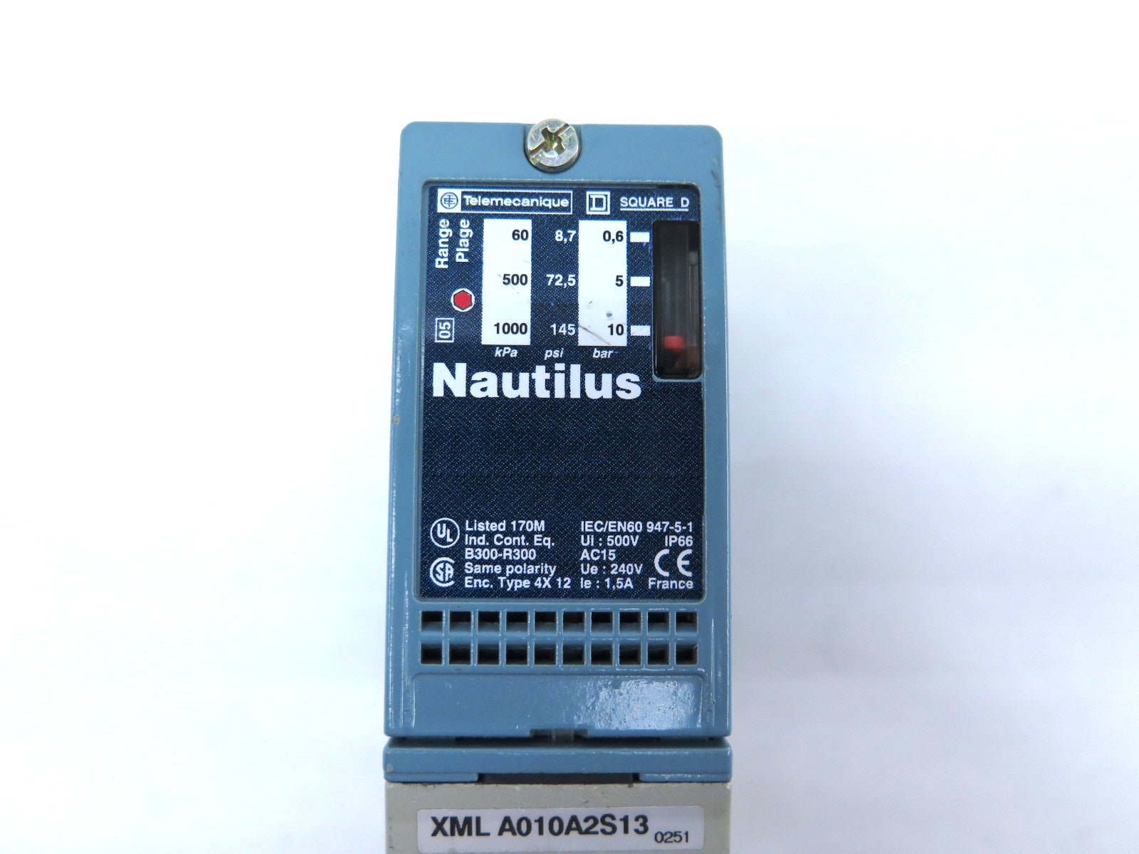 Telemecanique XML A010A2S13 Pressure Switch 0.6-10 Bar - Advance Operations