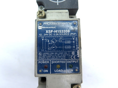 Telemecanique XSF-H153359 Inductive Proximity Switch - Advance Operations