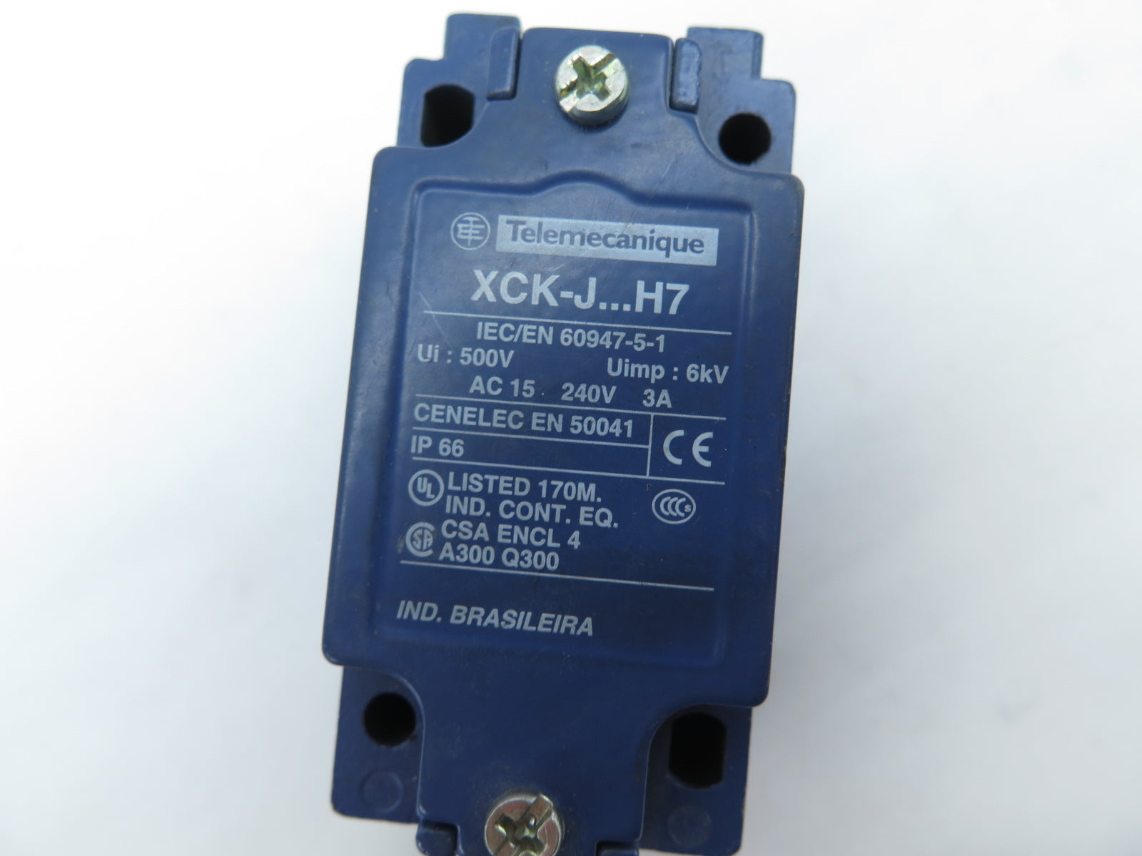 Telemecanique XCKJ...H7 Sensor Switch Without Head - Advance Operations