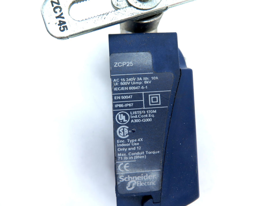 Telemecanique ZCP25 Limit Switch & ZCY45 Lever Head - Advance Operations