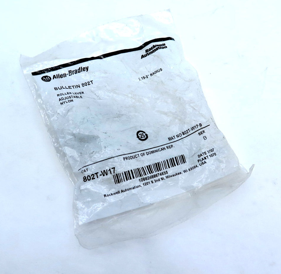 Allen-Bradley 802T-W17 Metal Roller Lever 1.19-3 In - Advance Operations