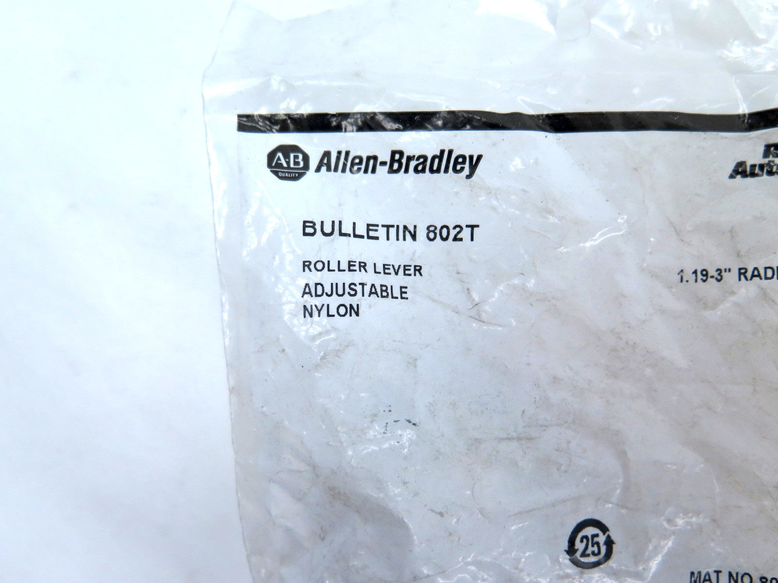 Allen-Bradley 802T-W17 Metal Roller Lever 1.19-3 In - Advance Operations