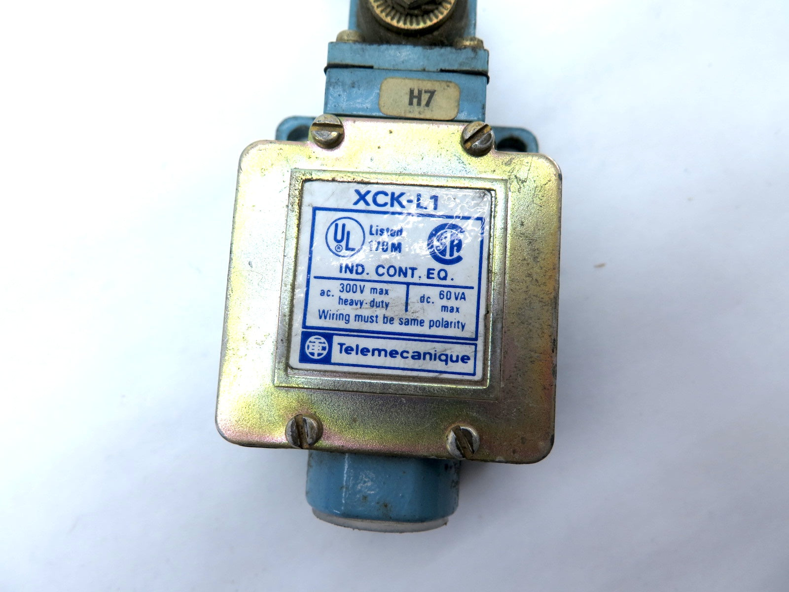 Telemecanique XCK-L1 Limit Switch & Head - Advance Operations