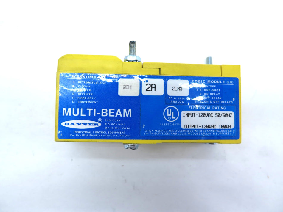 Banner 2D1 2A 2LM3 Multi Beam Scanner Block - Advance Operations