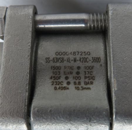 Swagelok MDS-142DC Electric Actuator 24Vdc & SS-63VS8-KL-M-42DC-3600 Valve - Advance Operations