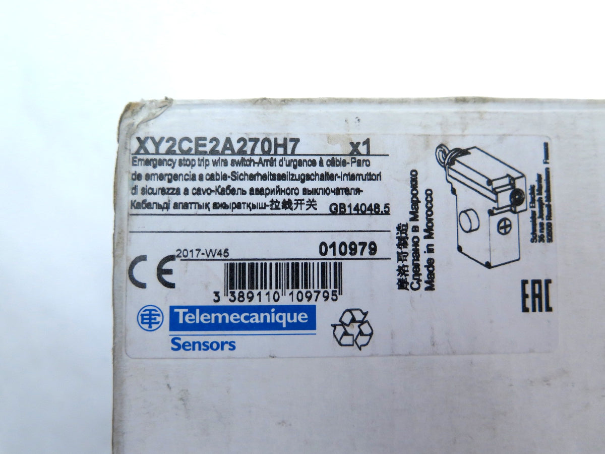 Telemecanique XY2CEA270H7 E-Stop Rope Pull Switch XY2CE - Advance Operations