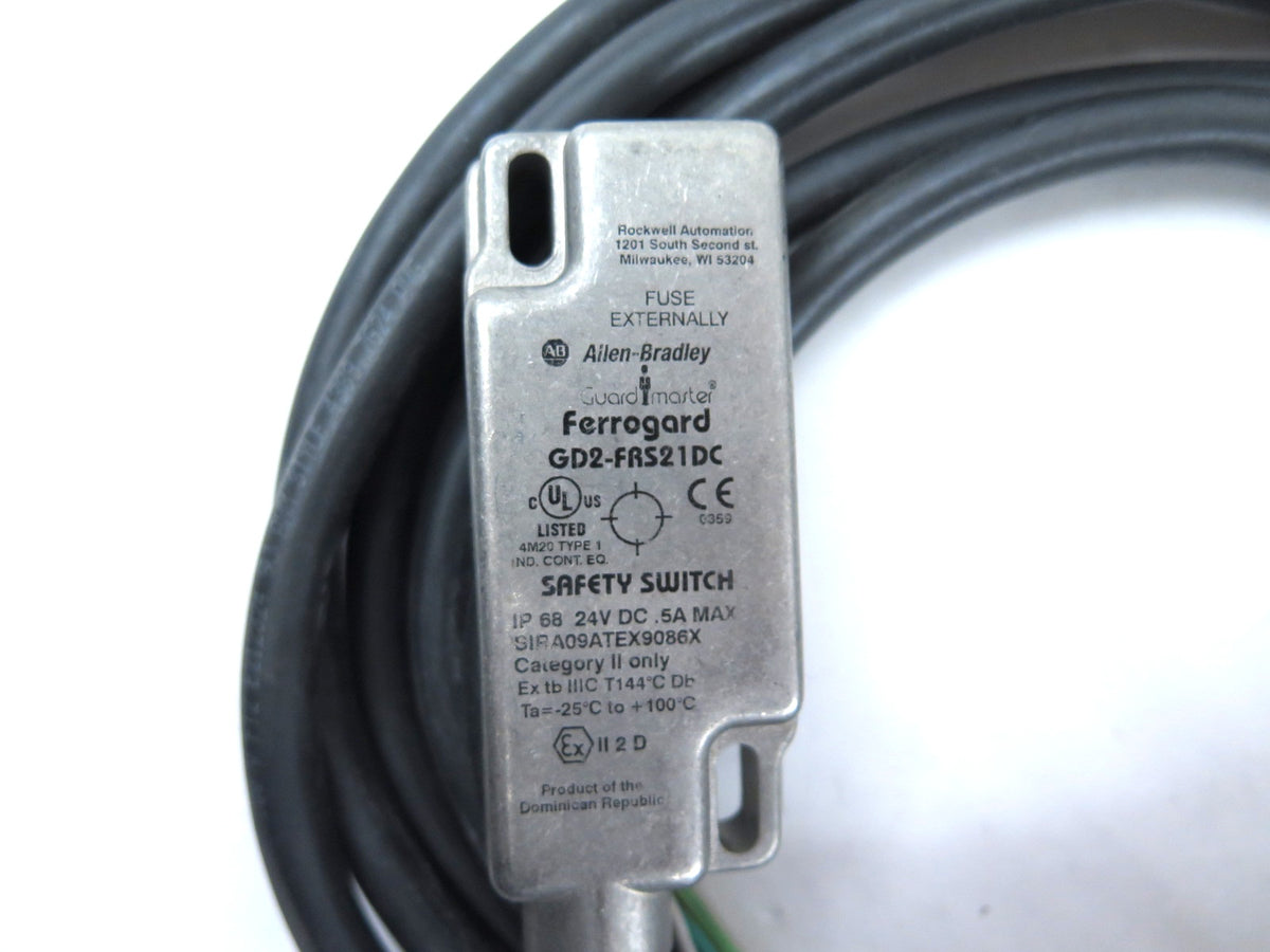 Allen-Bradley 440N-G02123 Ferrogard GD2-FRS21DC Non Contact Switch - Advance Operations