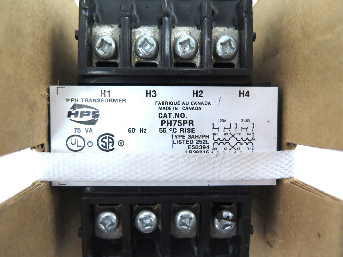 HPS PH75PR 1PH Transformer 120-240V to 12-24V - Advance Operations
