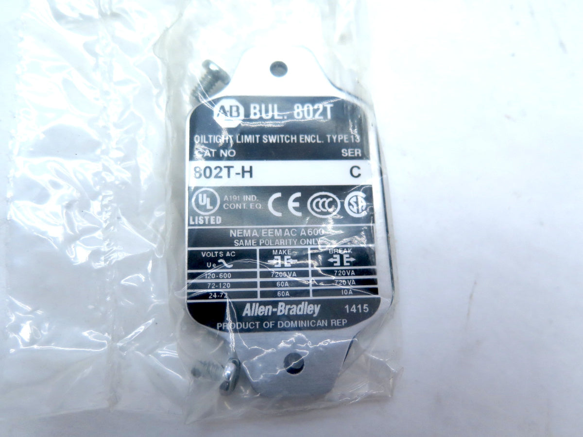 Allen-Bradley 802T-H Ser.C Oiltight Limit Switch - Advance Operations