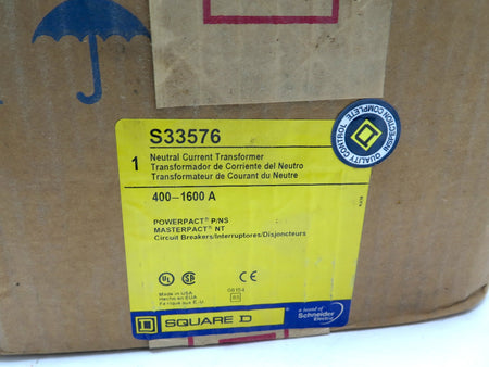 Square D S33576 Circuit transformer 400A Powerpact Type S - Advance Operations