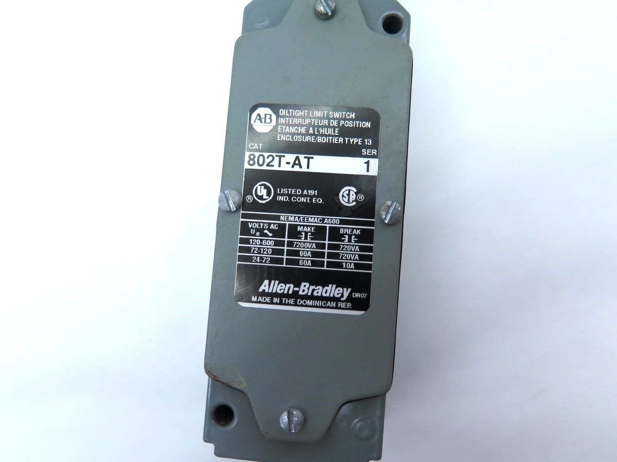 Allen-Bradley 802T-AT Oiltight Limit Switch NO BOX - Advance Operations