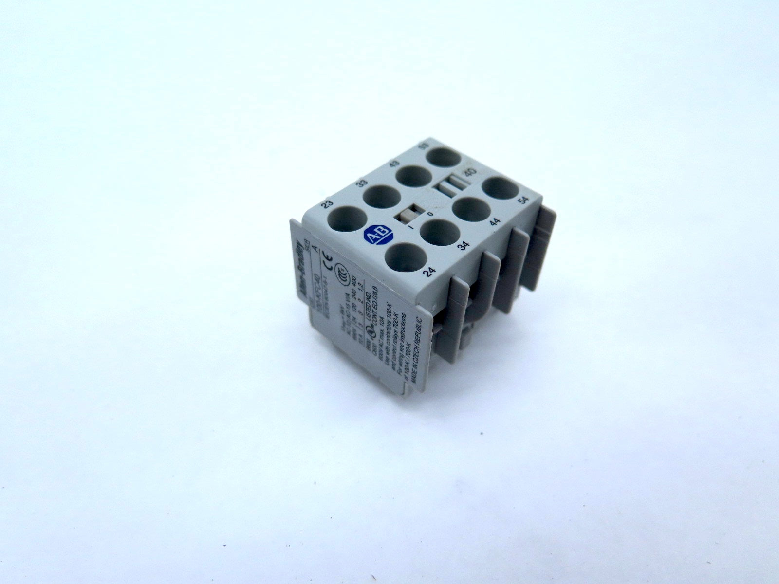 Allen-Bradley 100-KFC31 Auxiliary Contact Block 600Vac Max 10A LOT OF 2 - Advance Operations