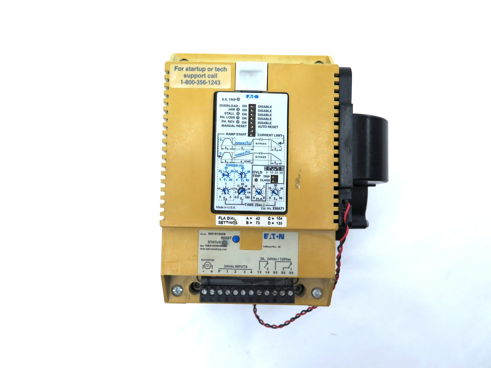 Eaton S801R13N3B EMA71 Controller Motor Soft Start & Fan Unit - Advance Operations