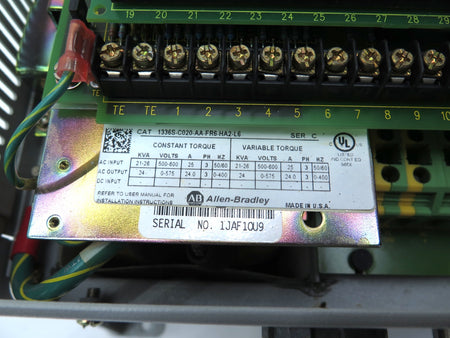Allen-Bradley 1336S-C020-AA-FR6-HA2-L6 AC Drive 1336 26kVa / 20HP 500-600Vac - Advance Operations