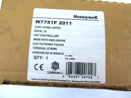 Honeywell W7751F 2011 VAV Controller Base & Enclosure Excel 10 - Advance Operations