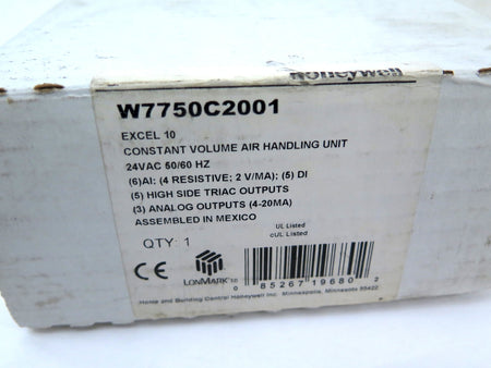 Honeywell W7750C2001 Constant Volume Air Handling Unit 24Vac - Advance Operations