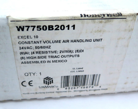 Honeywell W7750B2011 Constant Volume Air Handling Unit Excel 10 - Advance Operations