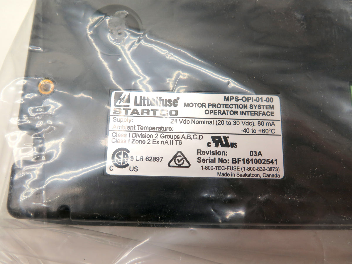 LittleFuse MPS-OPI-01-00 Motor Protection System - Advance Operations