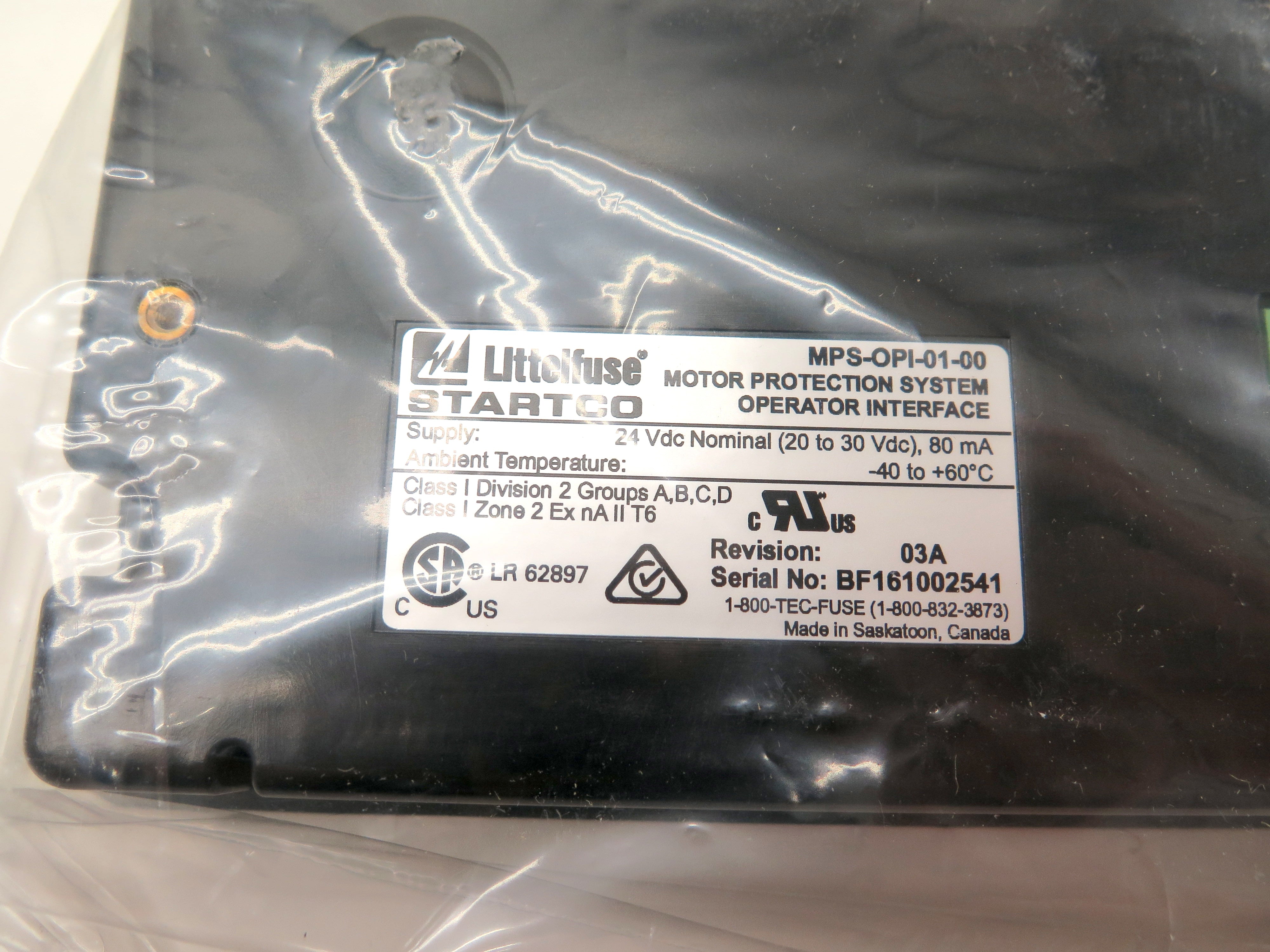 LittleFuse MPS-OPI-01-00 Motor Protection System - Advance Operations