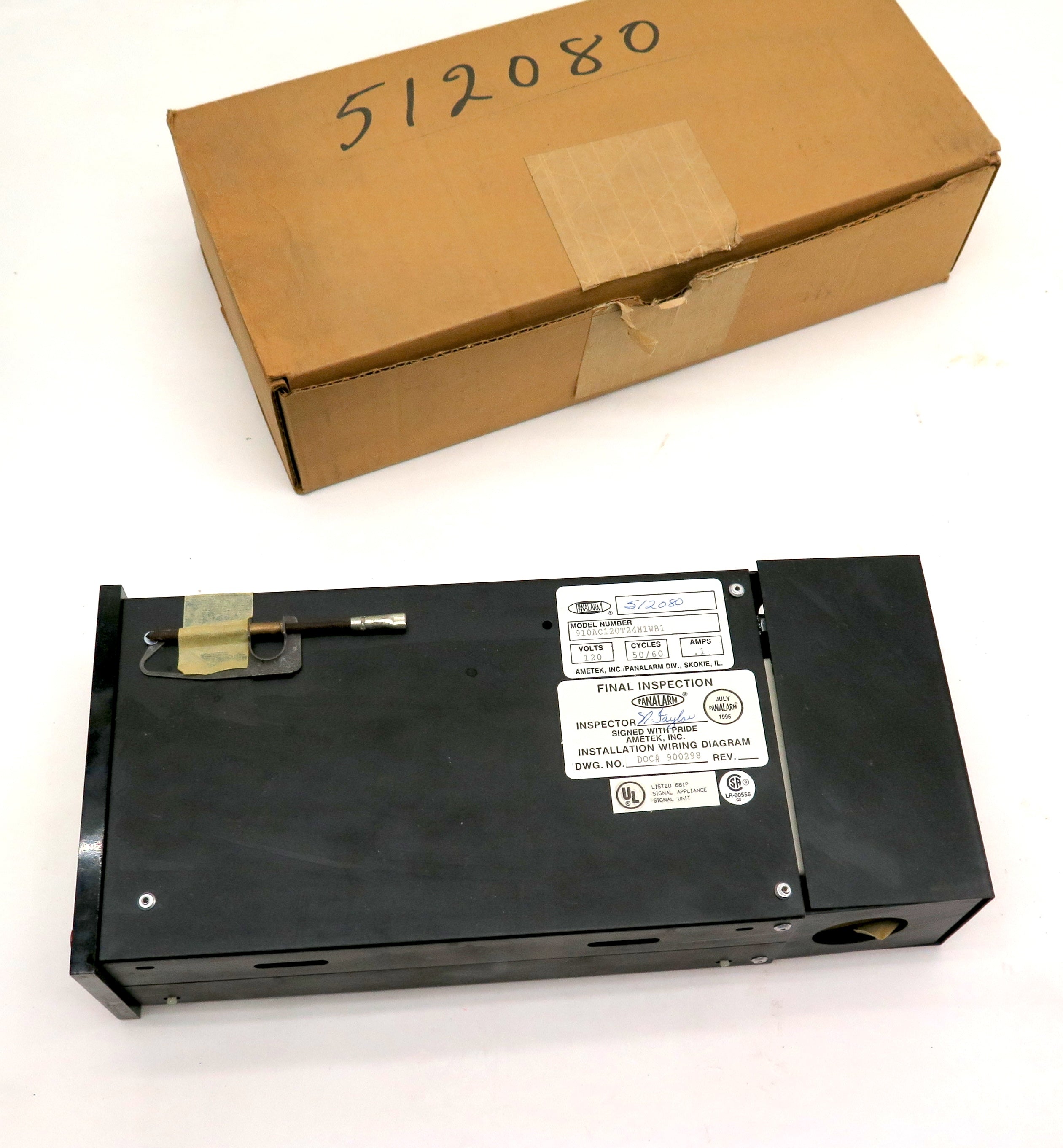 Panalarm 910AC120T24H1WB1 Control Module - Advance Operations