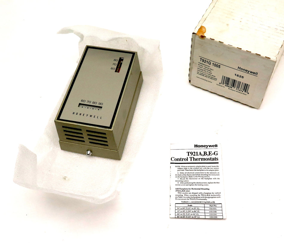 Honeywell T921G 1005 Thermostat 30Vac 100VA Max 1POT 135Ohms 56 to 84F - Advance Operations