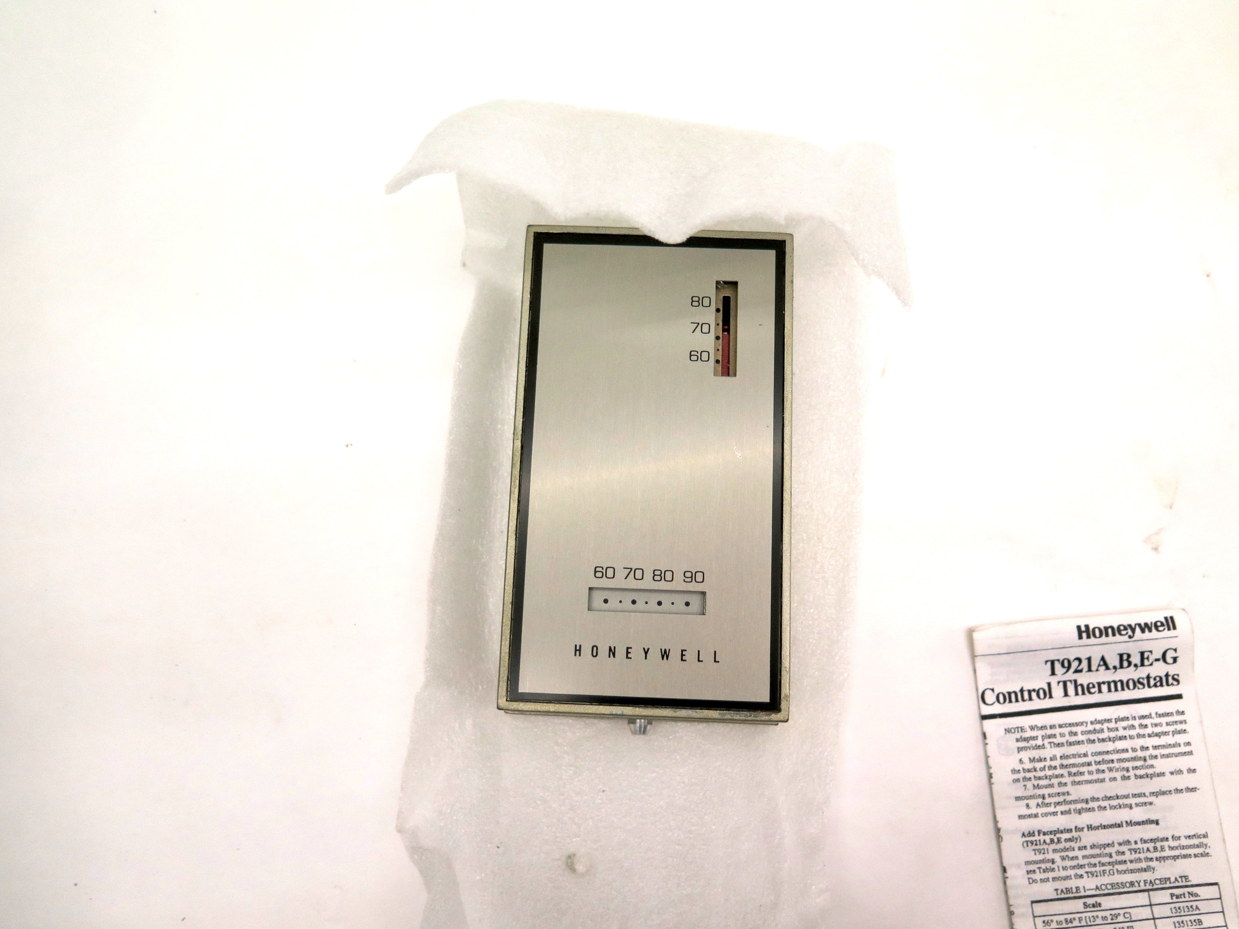 Honeywell T921G 1005 Thermostat 30Vac 100VA Max 1POT 135Ohms 56 to 84F - Advance Operations
