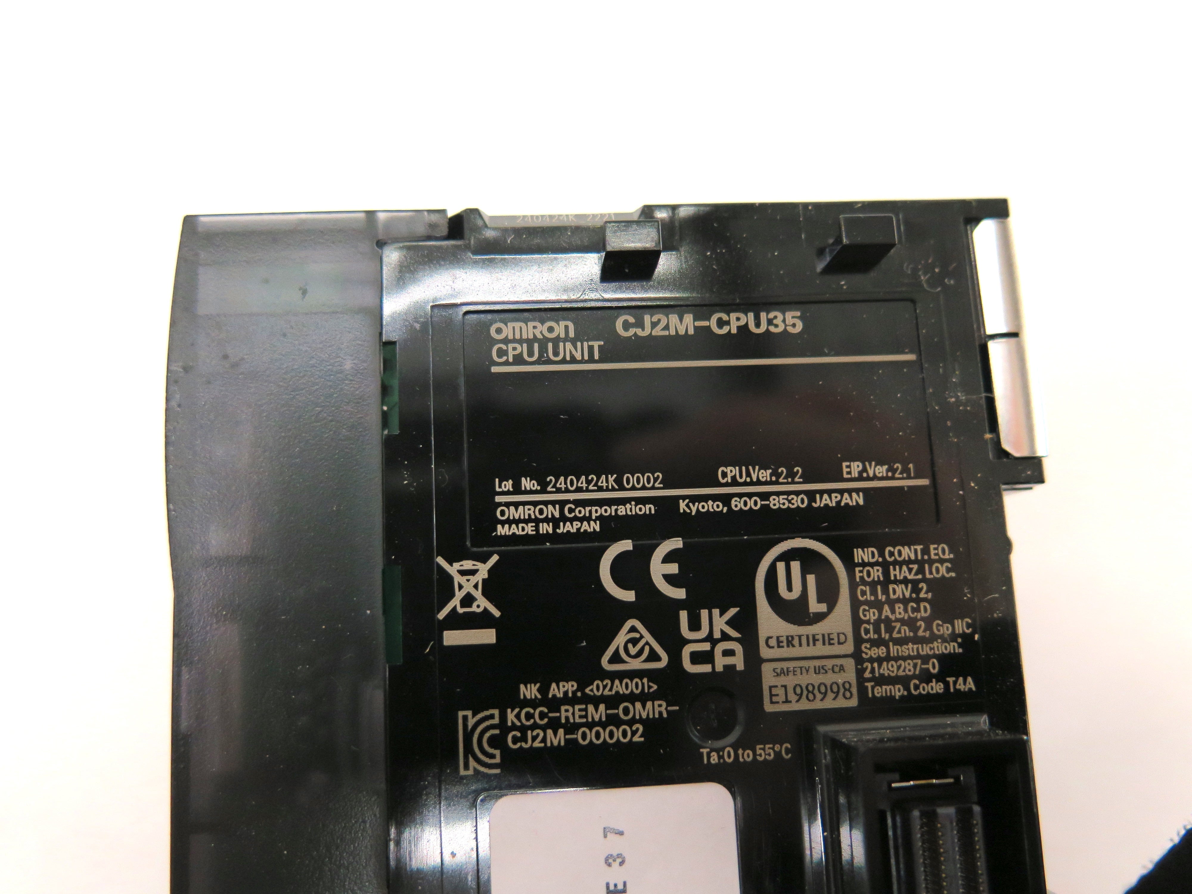 Omron CJ2M-CPU35 PLC CPU Unit - Advance Operations