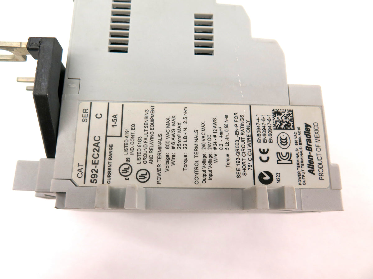 Allen-Bradley 592-EC2AC Ser.C Overload Relay Devicenet - Advance Operations