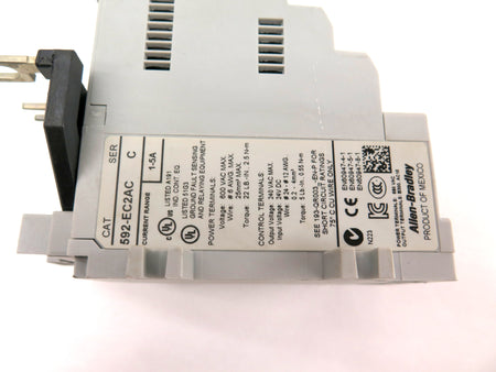 Allen-Bradley 592-EC2AC Ser.C Overload Relay Devicenet - Advance Operations