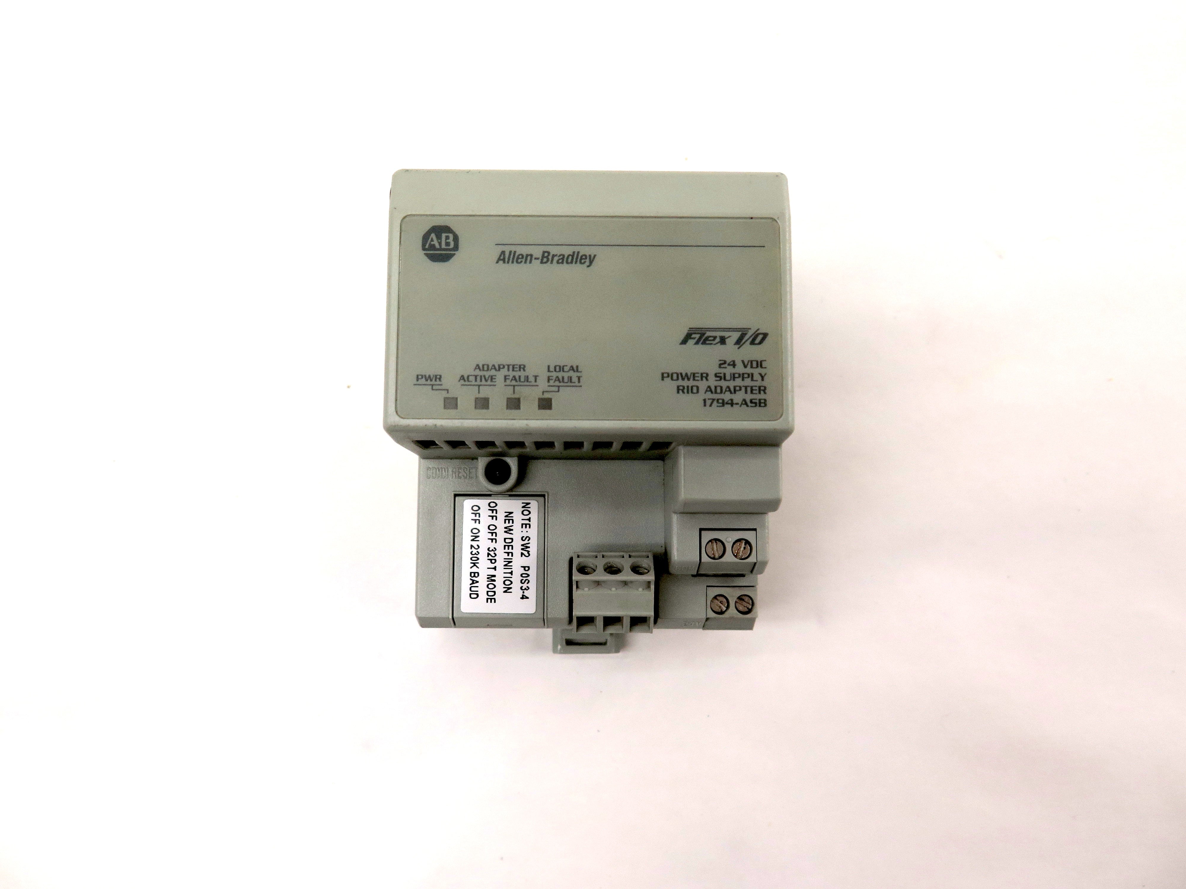 Allen-Bradley 1794-ASB Power Supply Rio Adapter - Advance Operations