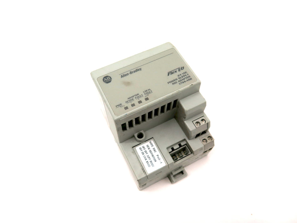 Allen-Bradley 1794-ASB Power Supply Rio Adapter NO CONNECTOR - Advance Operations