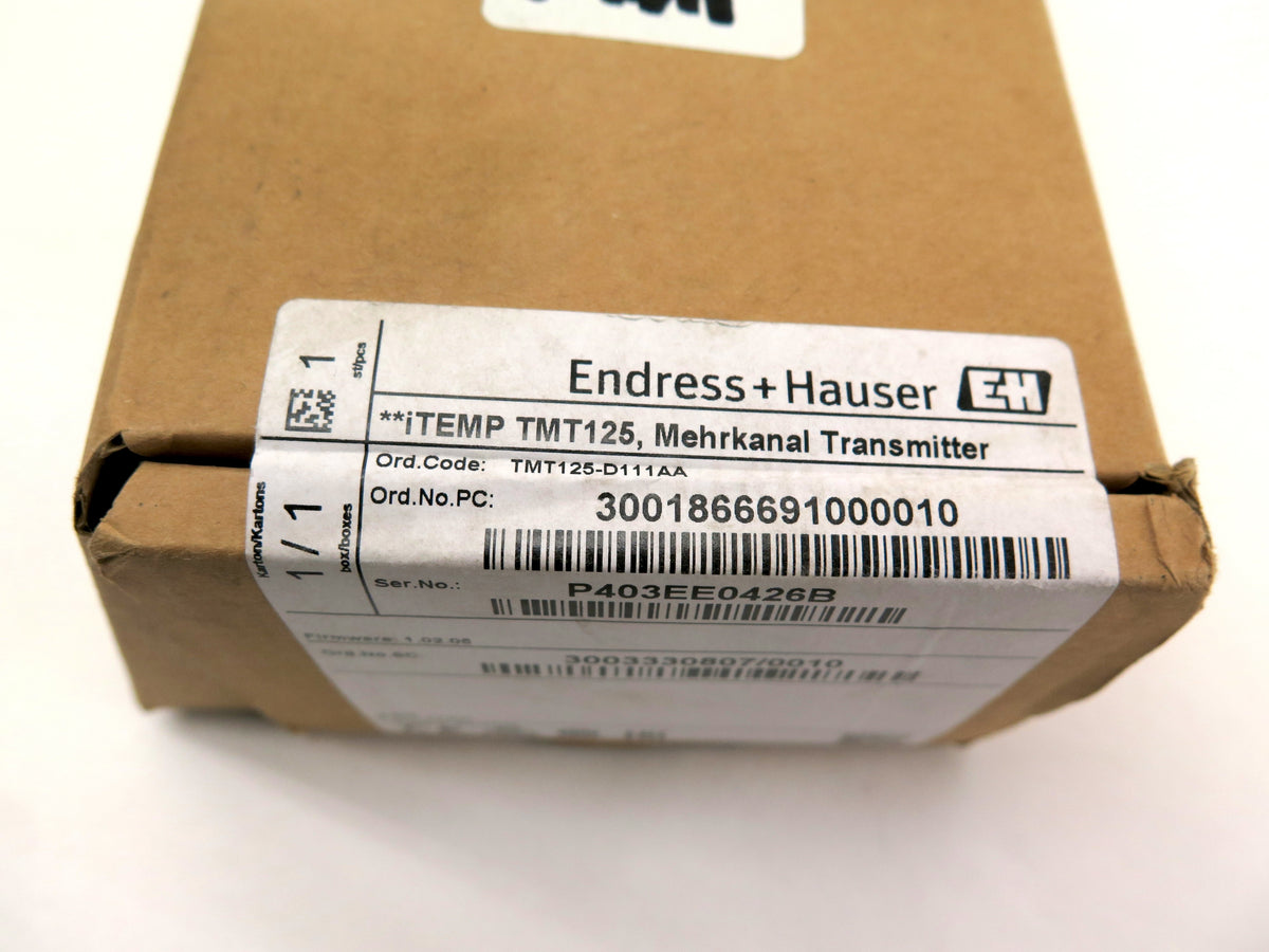 Endress + Hauser TMT125-D111AA Temperature Transmitter Multiplexer - Advance Operations